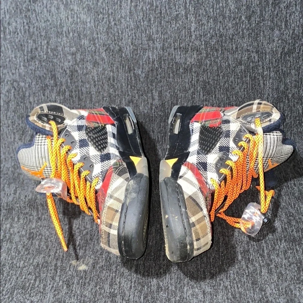 Air Jordan 5 Retro TD Plaid‎ Orange Laces Kids